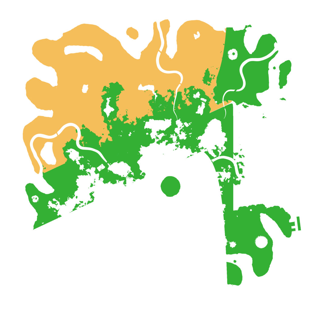 Biome Rust Map: Procedural Map, Size: 4500, Seed: 15201