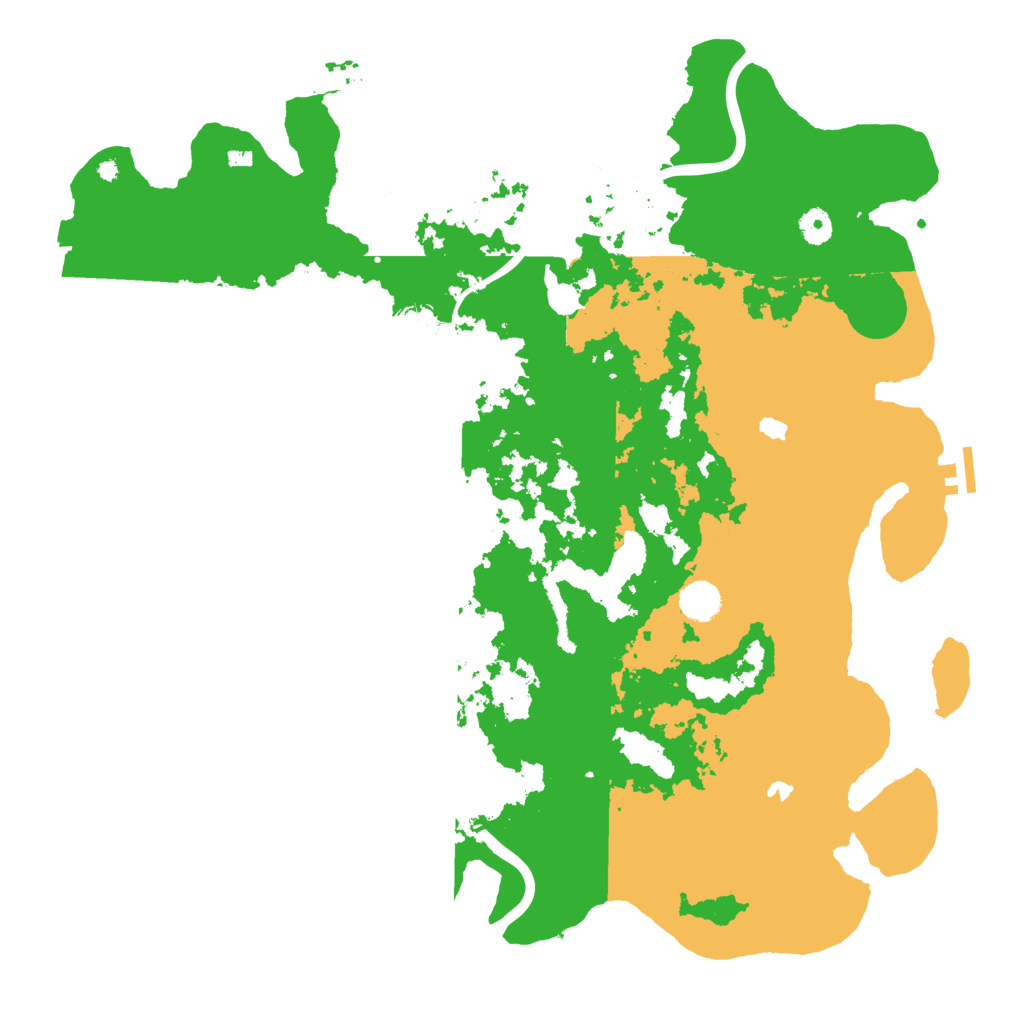 Biome Rust Map: Procedural Map, Size: 4500, Seed: 627360302