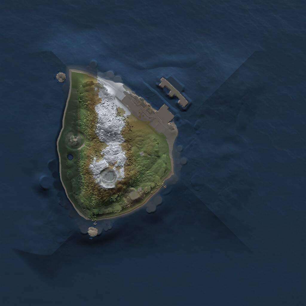 Rust Map: Procedural Map, Size: 1300, Seed: 1768996794, 4 Monuments