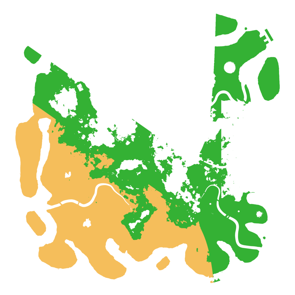Biome Rust Map: Procedural Map, Size: 4500, Seed: 2075028735