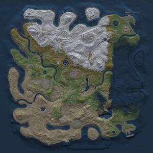 Thumbnail Rust Map: Procedural Map, Size: 4250, Seed: 4574925, 16 Monuments