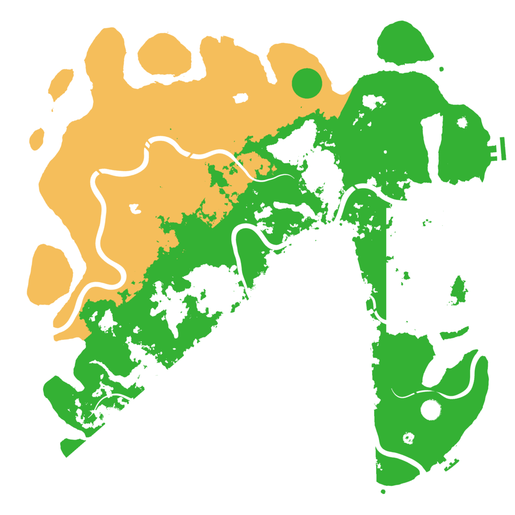 Biome Rust Map: Procedural Map, Size: 4500, Seed: 824880151