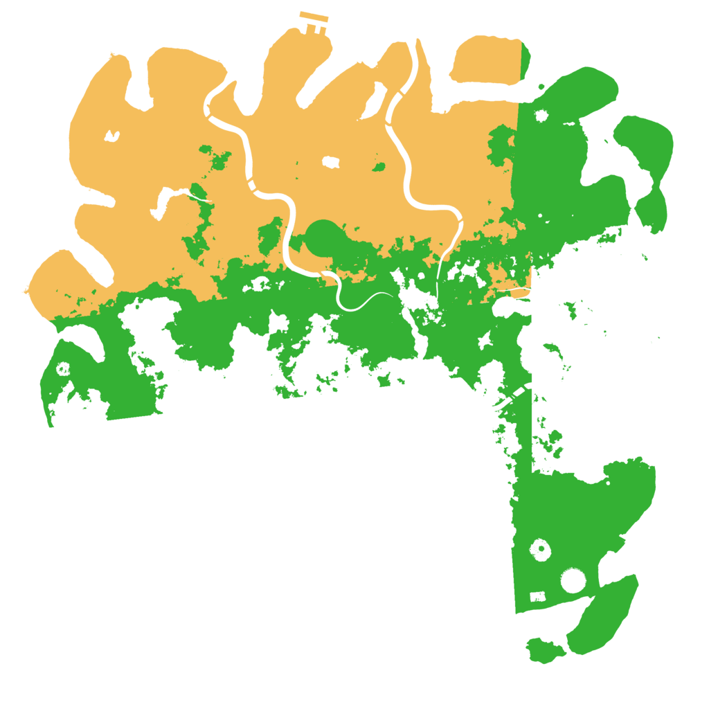 Biome Rust Map: Procedural Map, Size: 5000, Seed: 731788932