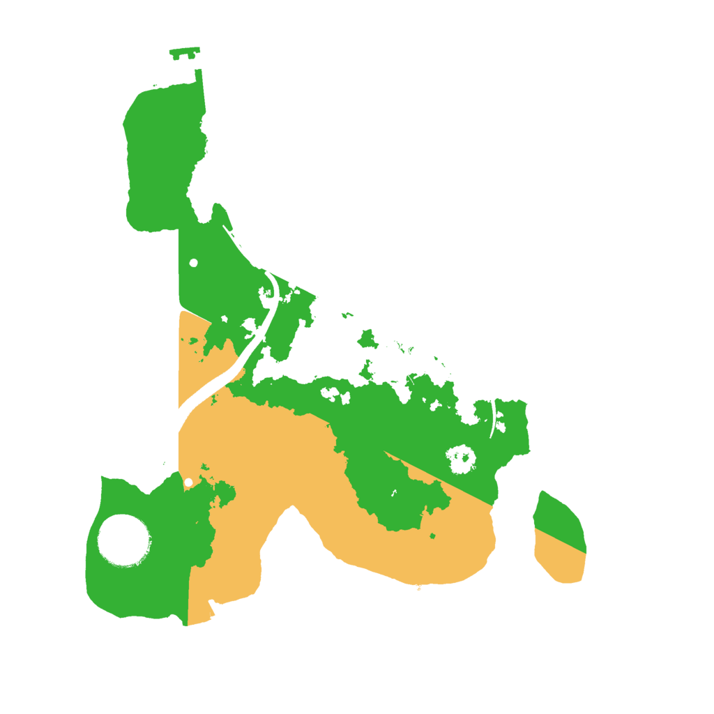 Biome Rust Map: Procedural Map, Size: 2500, Seed: 159217825