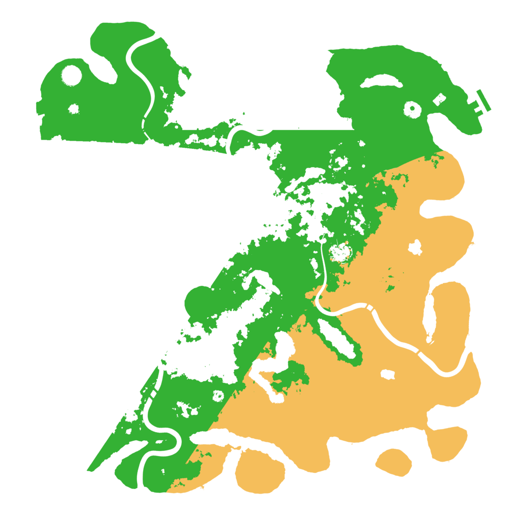 Biome Rust Map: Procedural Map, Size: 4500, Seed: 295968558