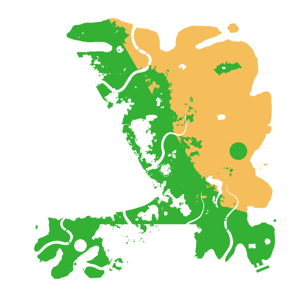 Biome Rust Map: Procedural Map, Size: 4500, Seed: 1582864384