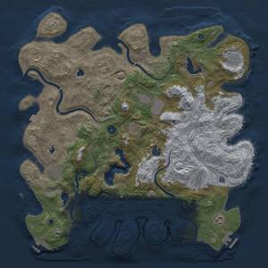 Thumbnail Rust Map: Procedural Map, Size: 4500, Seed: 565852771, 17 Monuments