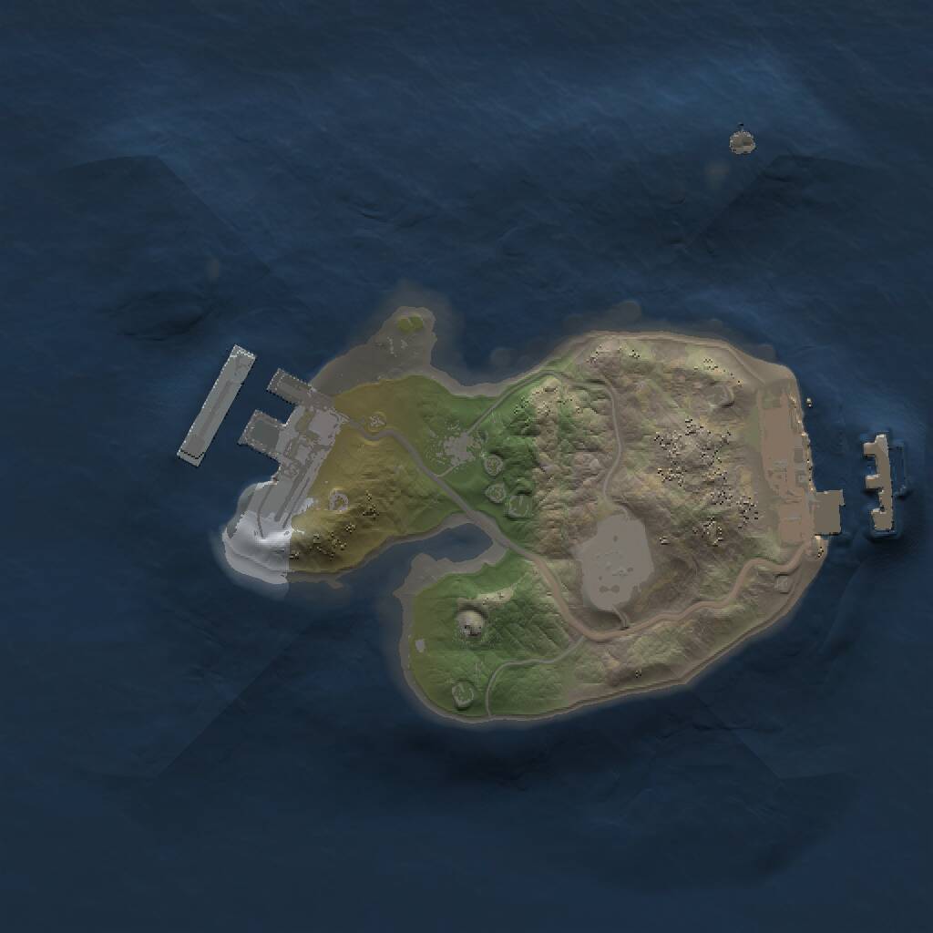 Rust Map: Procedural Map, Size: 1500, Seed: 121312312, 3 Monuments