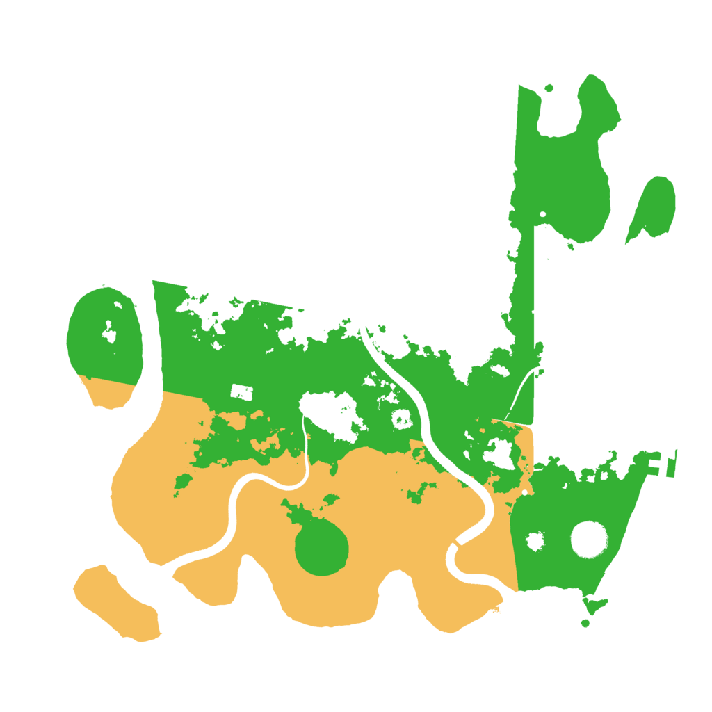 Biome Rust Map: Procedural Map, Size: 3500, Seed: 540753448
