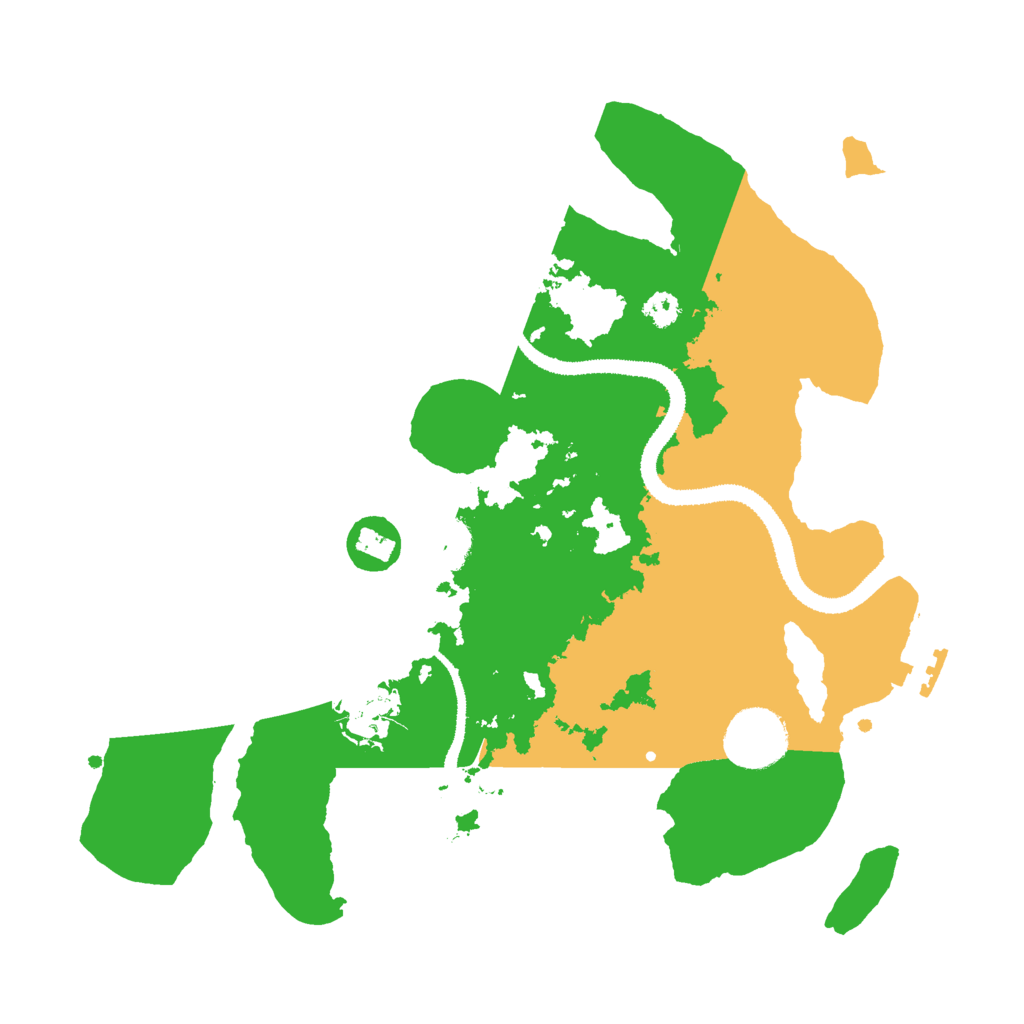 Biome Rust Map: Procedural Map, Size: 3000, Seed: 68322