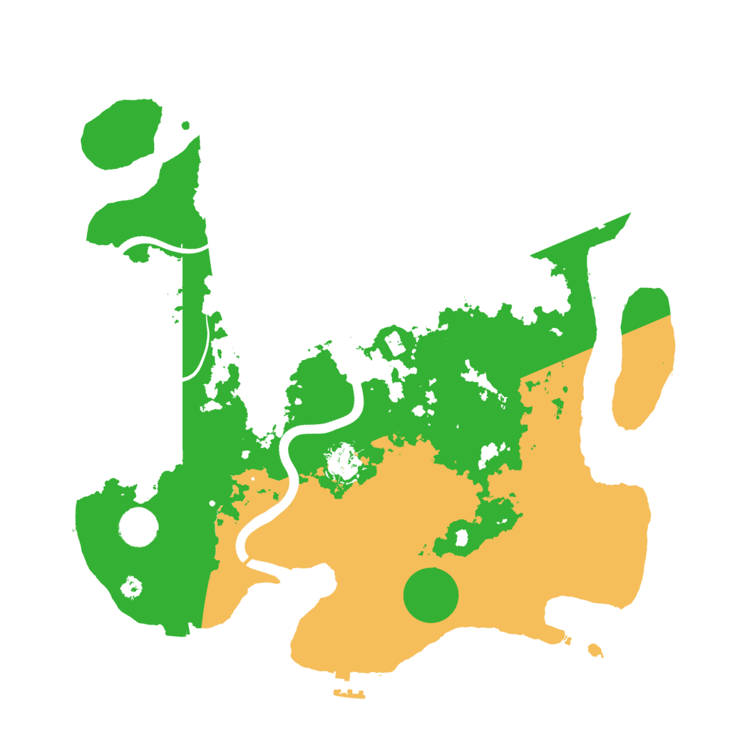 Biome Rust Map: Procedural Map, Size: 3500, Seed: 407713219