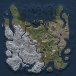 Thumbnail Rust Map: Procedural Map, Size: 4300, Seed: 5079419, 15 Monuments