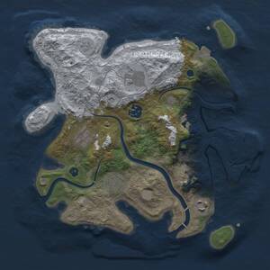 Thumbnail Rust Map: Procedural Map, Size: 3000, Seed: 20566, 10 Monuments