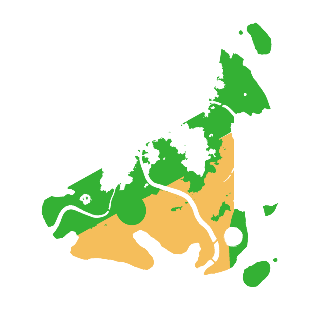 Biome Rust Map: Procedural Map, Size: 3000, Seed: 20566