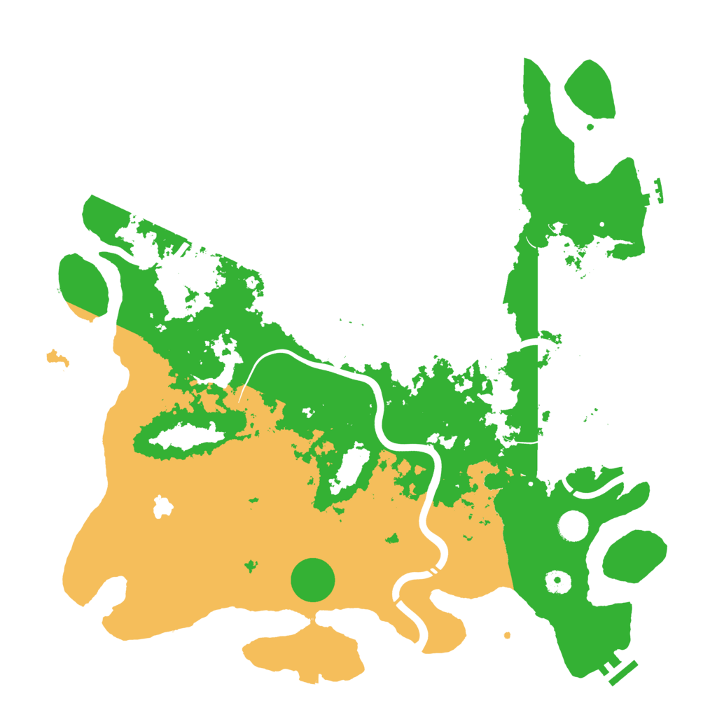 Biome Rust Map: Procedural Map, Size: 4300, Seed: 2135529