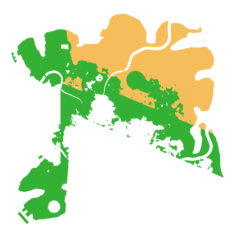Biome Rust Map: Procedural Map, Size: 3500, Seed: 1343795363