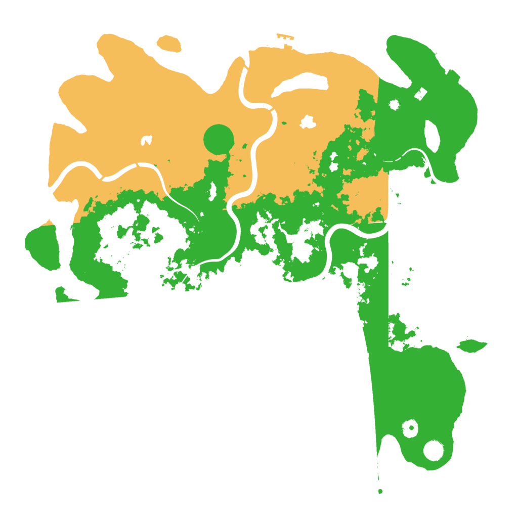 Biome Rust Map: Procedural Map, Size: 4500, Seed: 38358113