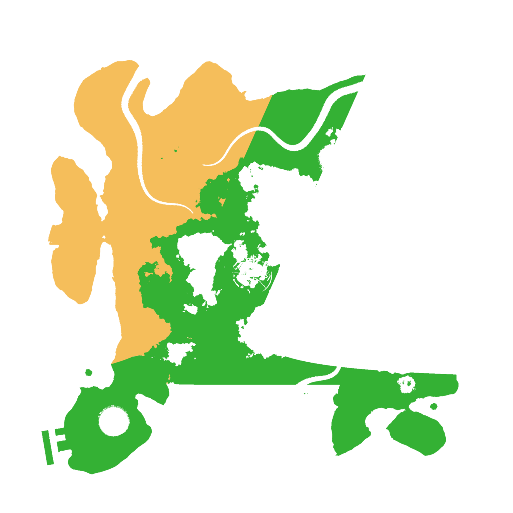 Biome Rust Map: Procedural Map, Size: 3000, Seed: 368848258