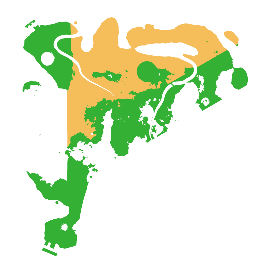 Biome Rust Map: Procedural Map, Size: 3500, Seed: 1767790508