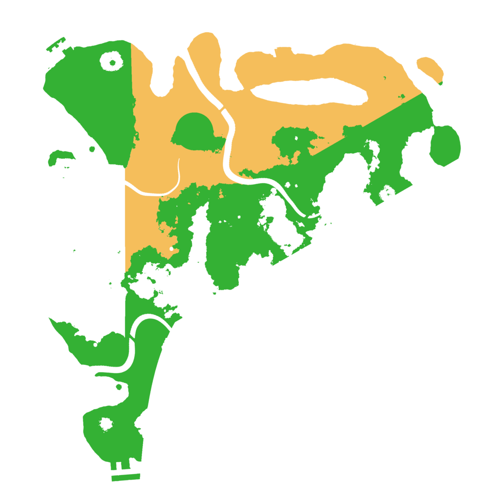 Biome Rust Map: Procedural Map, Size: 3500, Seed: 1767790508