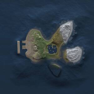 Thumbnail Rust Map: Procedural Map, Size: 1500, Seed: 1106578839, 3 Monuments