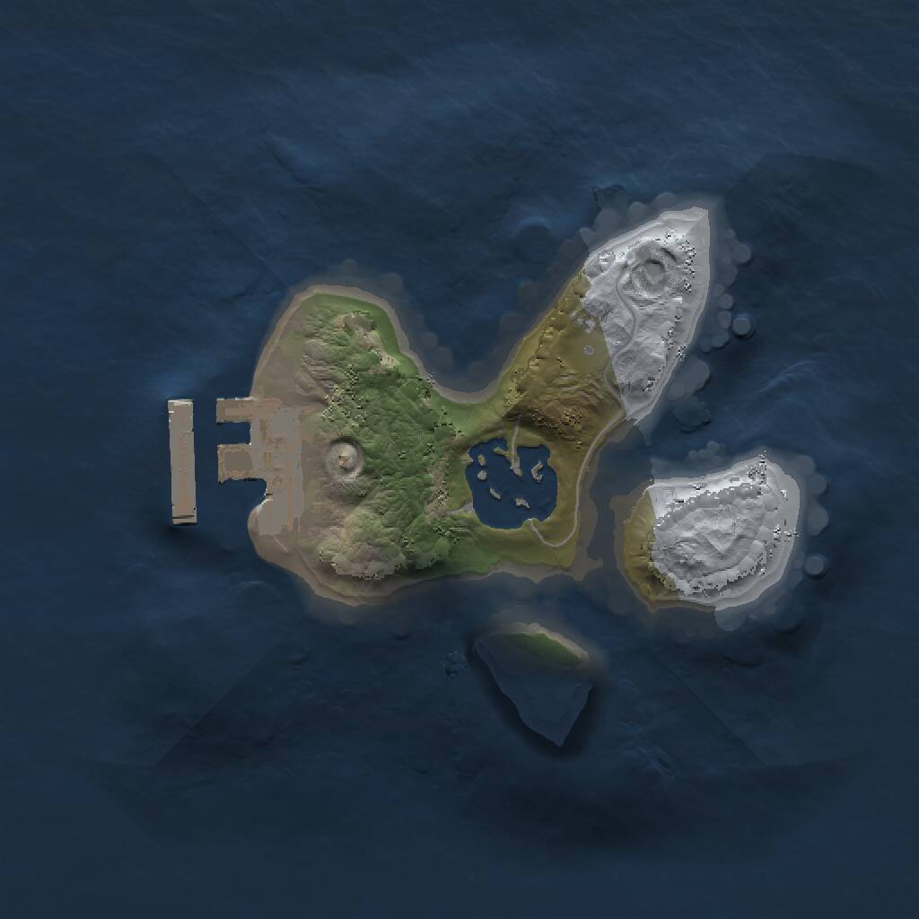 Rust Map: Procedural Map, Size: 1500, Seed: 1106578839, 3 Monuments