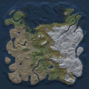 Thumbnail Rust Map: Procedural Map, Size: 4500, Seed: 467502370, 17 Monuments