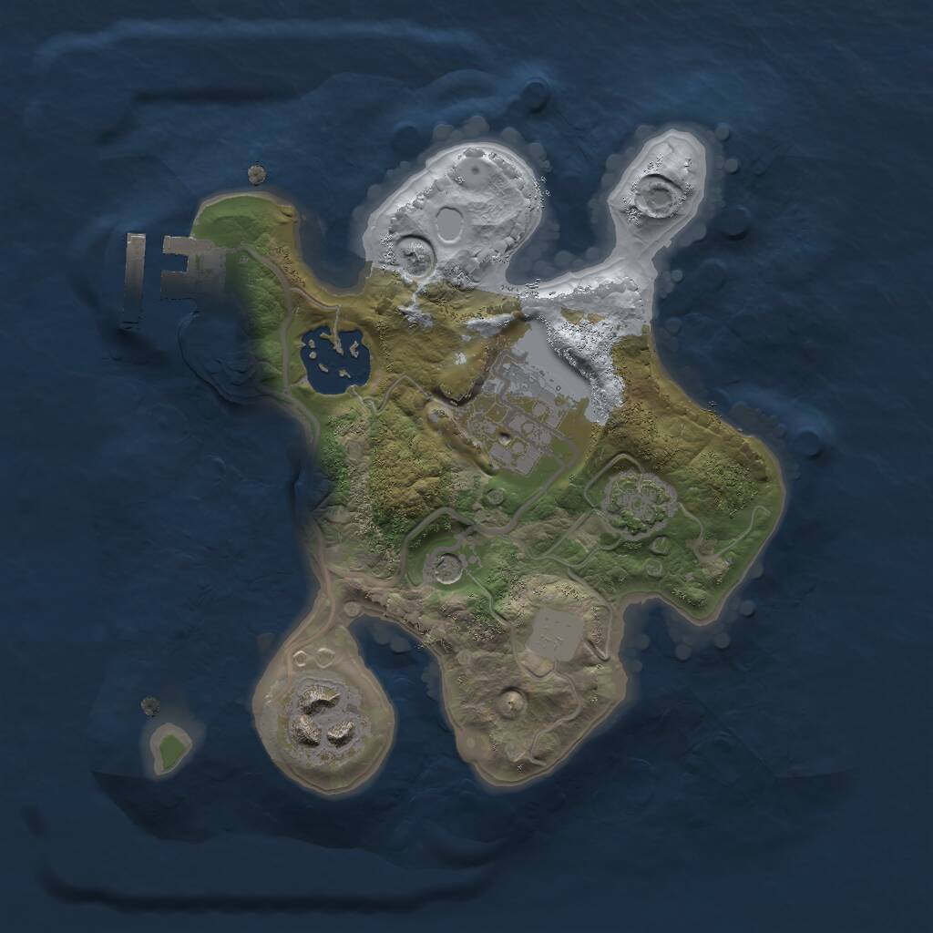 Rust Map: Procedural Map, Size: 2000, Seed: 865145150, 7 Monuments