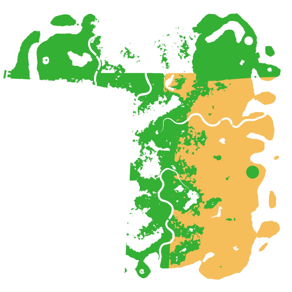 Biome Rust Map: Procedural Map, Size: 6000, Seed: 13501