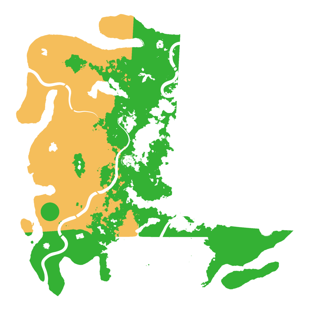 Biome Rust Map: Procedural Map, Size: 4500, Seed: 249231384