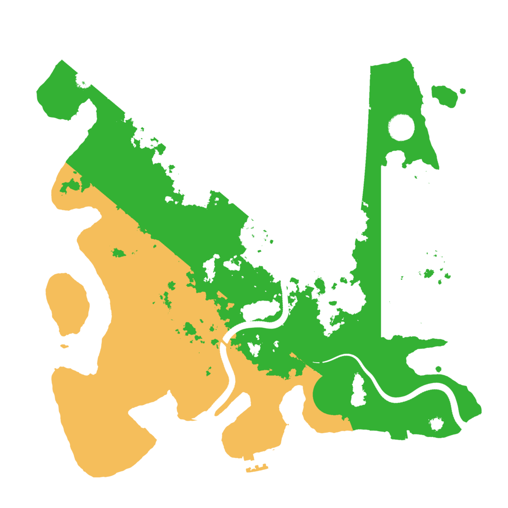 Biome Rust Map: Procedural Map, Size: 3500, Seed: 63973104