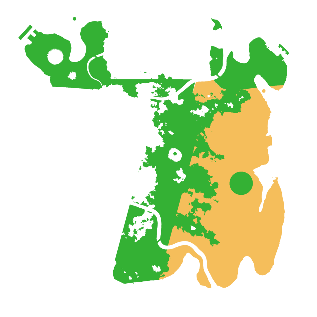 Biome Rust Map: Procedural Map, Size: 3600, Seed: 360