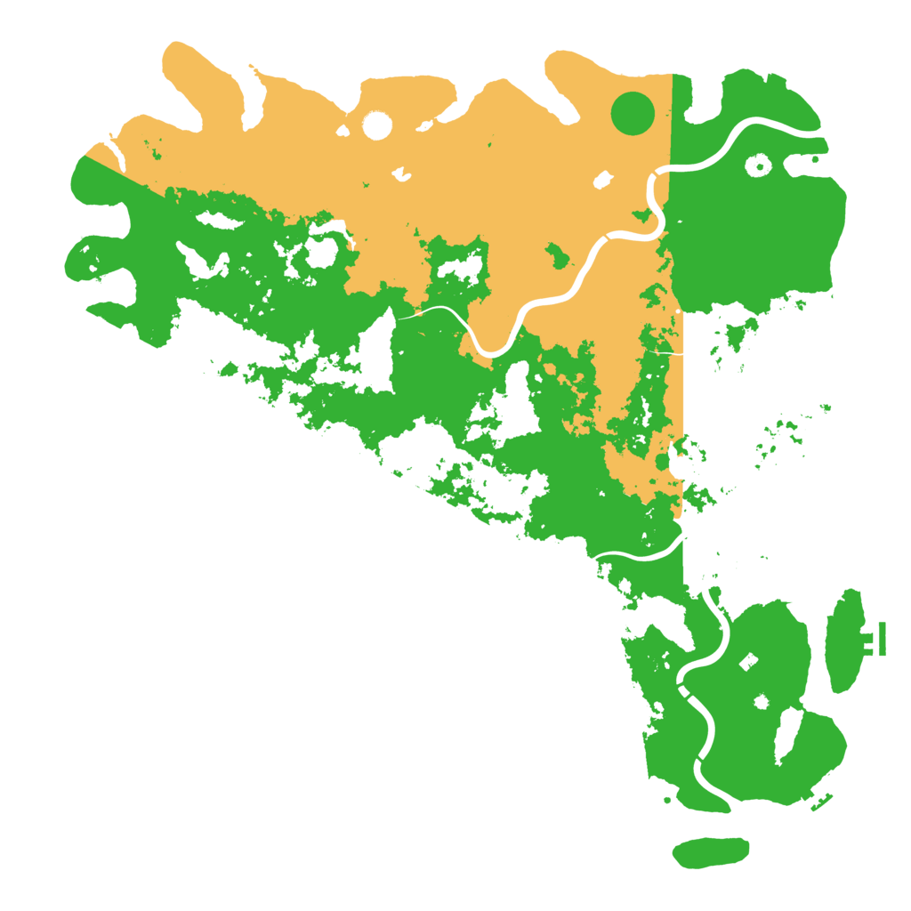 Biome Rust Map: Procedural Map, Size: 5500, Seed: 125760076