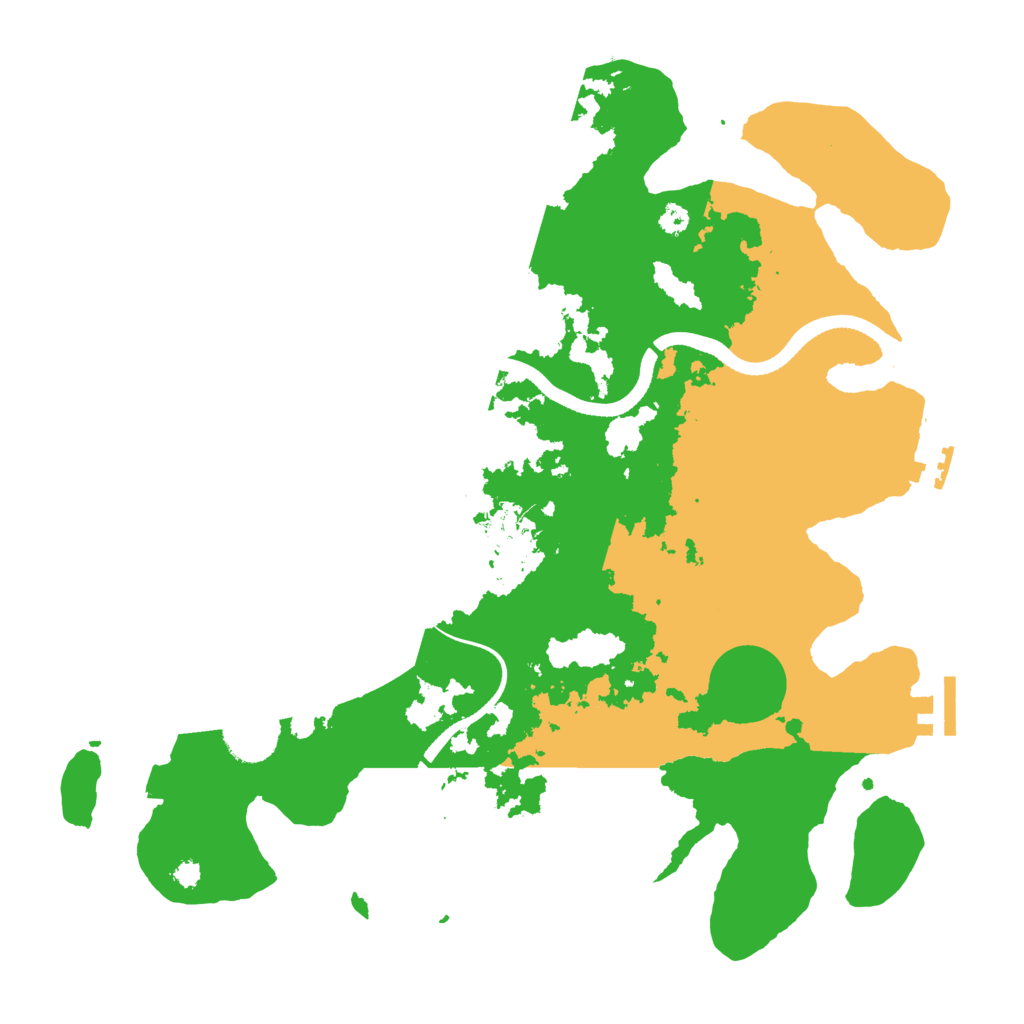 Biome Rust Map: Procedural Map, Size: 3500, Seed: 670487066