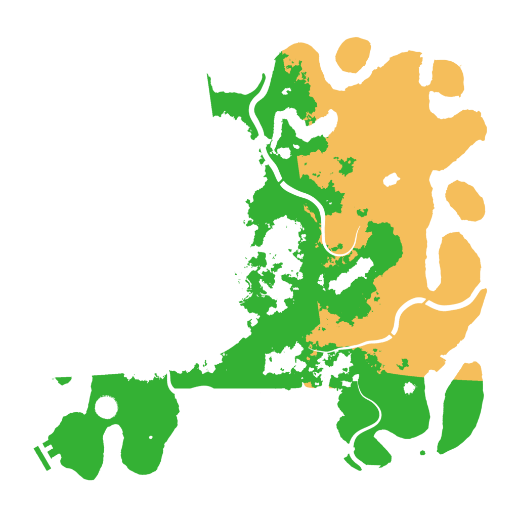 Biome Rust Map: Procedural Map, Size: 4000, Seed: 12381245