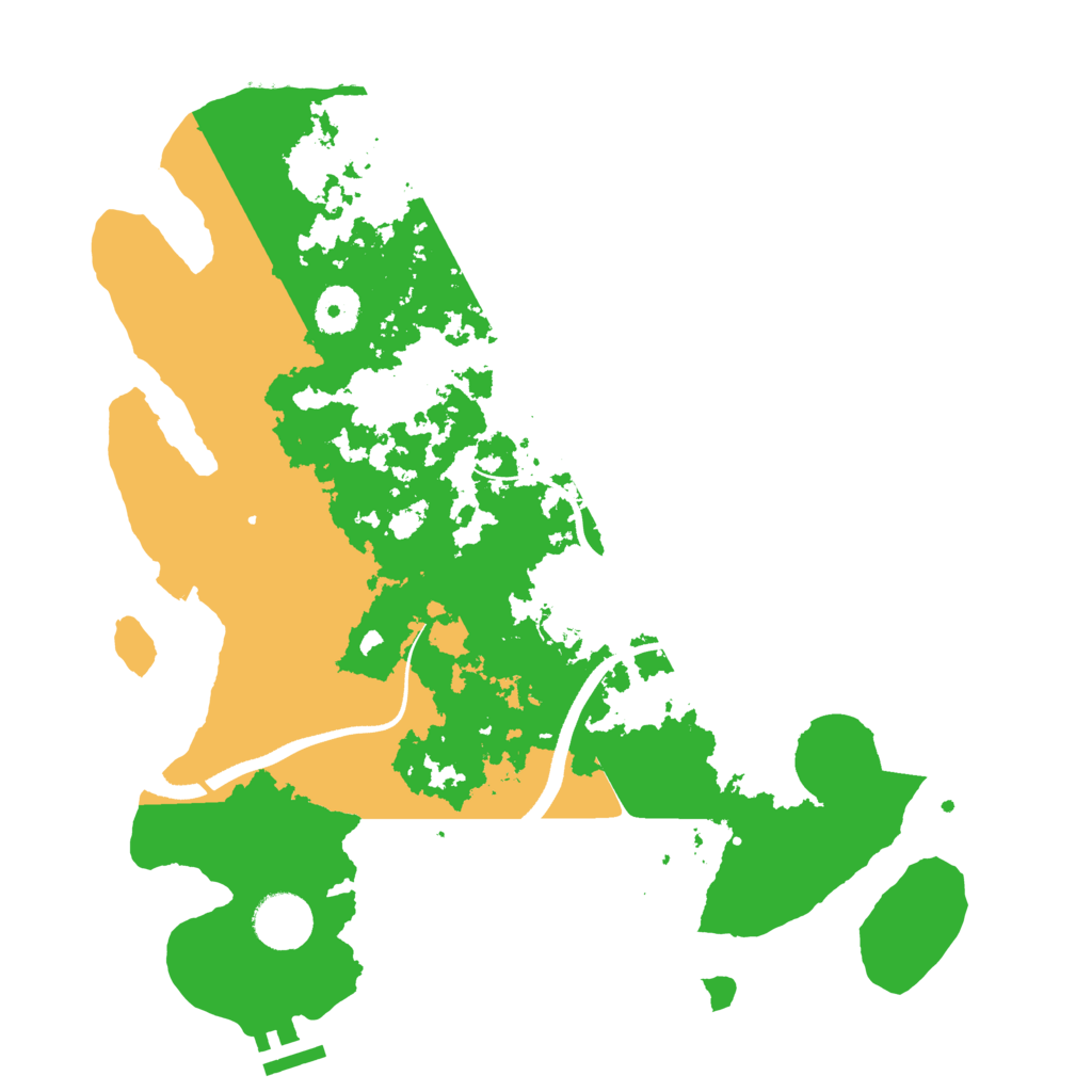 Biome Rust Map: Procedural Map, Size: 3501, Seed: 4051999