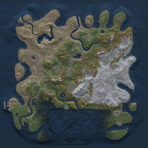 Thumbnail Rust Map: Procedural Map, Size: 4250, Seed: 861994769, 15 Monuments