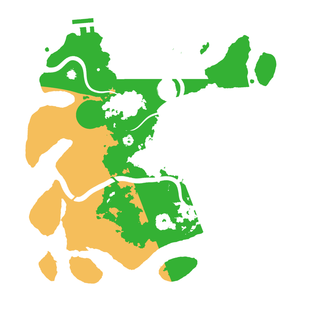 Biome Rust Map: Procedural Map, Size: 3000, Seed: 6645