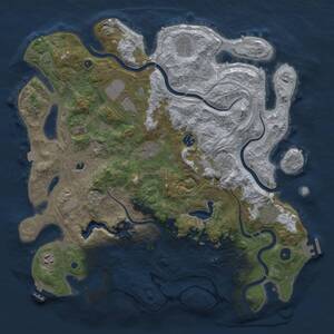 Thumbnail Rust Map: Procedural Map, Size: 4250, Seed: 944261632, 15 Monuments