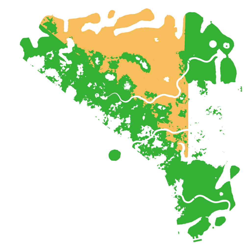 Biome Rust Map: Procedural Map, Size: 6000, Seed: 1242