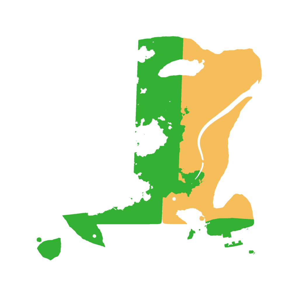 Biome Rust Map: Procedural Map, Size: 2500, Seed: 22681