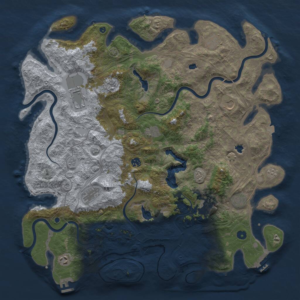 Rust Map: Procedural Map, Size: 4750, Seed: 9423175, 17 Monuments