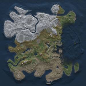 Thumbnail Rust Map: Procedural Map, Size: 4000, Seed: 1716510545, 16 Monuments