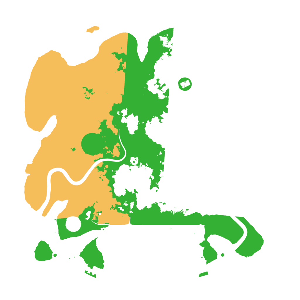 Biome Rust Map: Procedural Map, Size: 3600, Seed: 12121