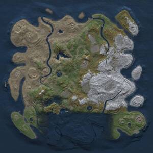 Thumbnail Rust Map: Procedural Map, Size: 4250, Seed: 688570930, 17 Monuments