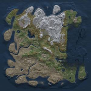Thumbnail Rust Map: Procedural Map, Size: 4250, Seed: 859427230, 16 Monuments