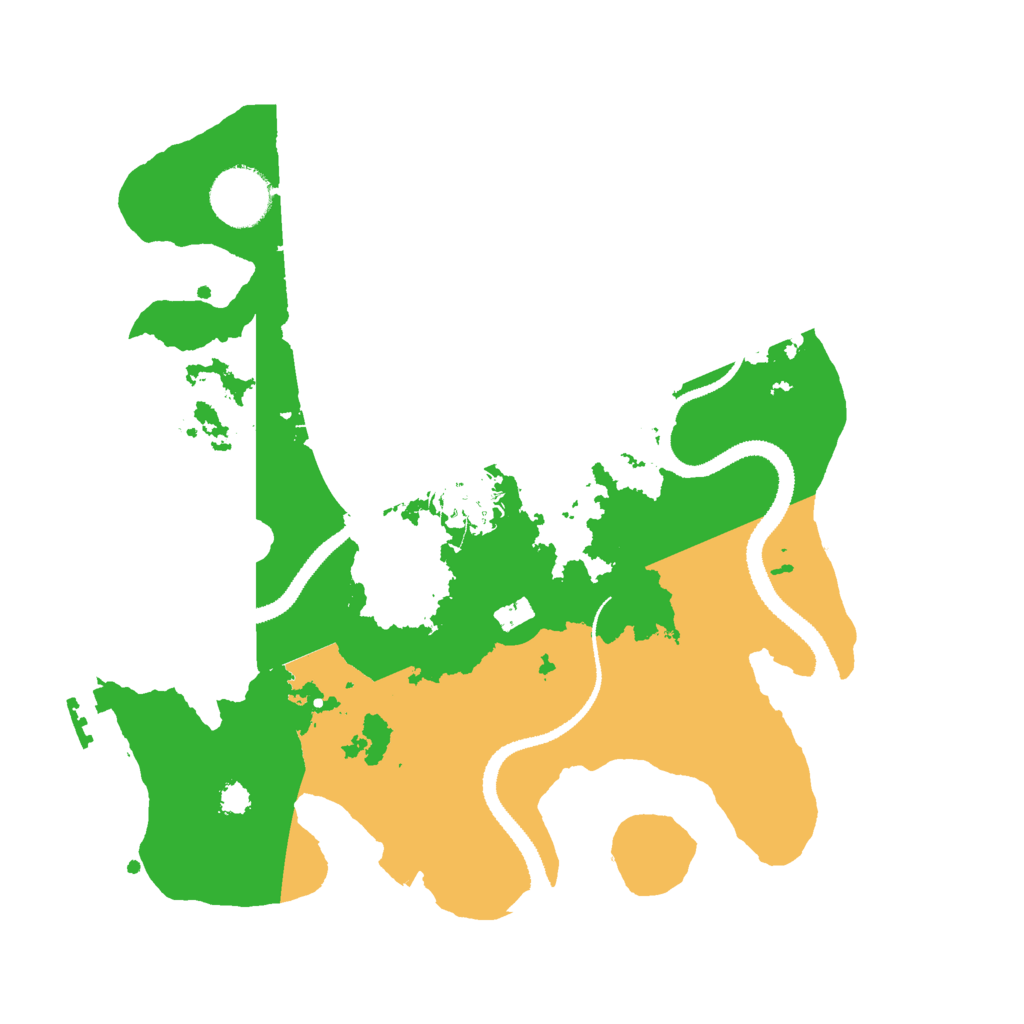 Biome Rust Map: Procedural Map, Size: 3000, Seed: 11201