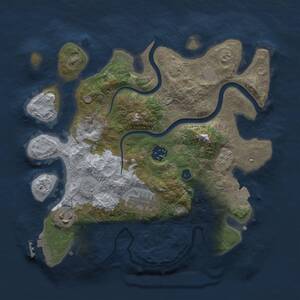 Thumbnail Rust Map: Procedural Map, Size: 3000, Seed: 156769527, 9 Monuments
