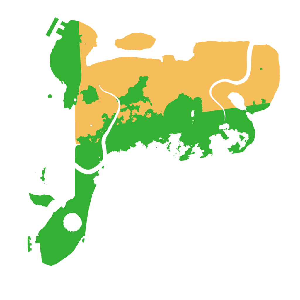 Biome Rust Map: Procedural Map, Size: 3000, Seed: 460778903