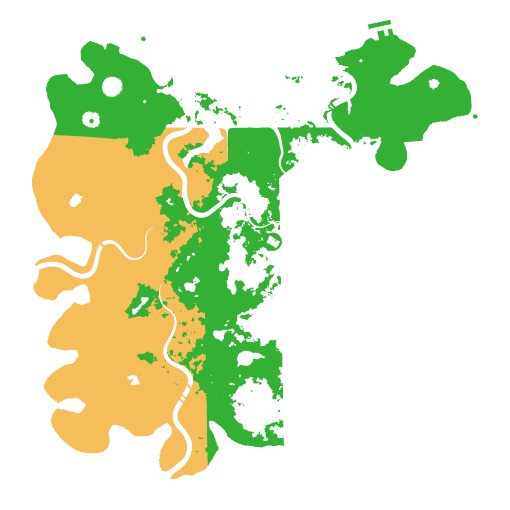 Biome Rust Map: Procedural Map, Size: 4500, Seed: 434263913